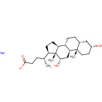 Sodium deoxycholate (CAS: 302-95-4) - Chemical Structure and Molecular Formula 