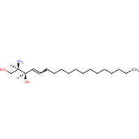 D-ERYTHRO-SPHINGOSINE (CAS: 123-78-4) - Chemical Structure and Molecular Formula 