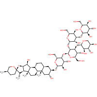 DIGITONIN (CAS: 11024-24-1) - Chemical Structure and Molecular Formula 