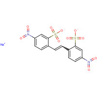 4,4'-DINITROSTILBENE-2,2'-DISULFONIC ACID DISODIUM SALT (CAS: 3709-43-1) - Chemical Structure and Molecular Formula 