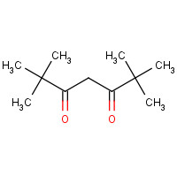 2,2,6,6-TETRAMETHYL-3,5-HEPTANEDIONE (CAS: 1118-71-4) - Chemical Structure and Molecular Formula 