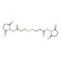 3,3'-DITHIODIPROPIONIC ACID DI(N-SUCCINIMIDYL ESTER) (CAS: 57757-57-0) - Chemical Structure and Molecular Formula 