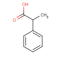 DL-2-Phenylpropionic acid (CAS: 492-37-5) - Chemical Structure and Molecular Formula 