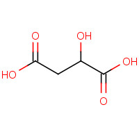 Malic acid (CAS: 6915-15-7) - Chemical Structure and Molecular Formula 