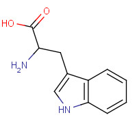 D(+)-Tryptophan (CAS: 153-94-6) - Chemical Structure and Molecular Formula 