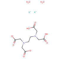 Ethylenediaminetetraacetic acid dipotassium salt dihydrate (CAS: 25102-12-9) - Chemical Structure and Molecular Formula 