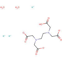 ETHYLENEDIAMINETETRAACETIC ACID TRIPOTASSIUM SALT DIHYDRATE (CAS: 65501-24-8) - Chemical Structure and Molecular Formula 
