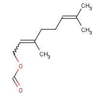 Geranyl formate (CAS: 105-86-2) - Chemical Structure and Molecular Formula 