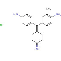 FUCHSIN BASIC (CAS: 632-99-5) - Chemical Structure and Molecular Formula 