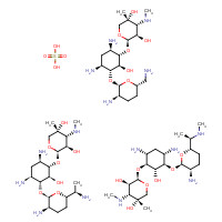 Gentamycin sulfate (CAS: 1405-41-0) - Chemical Structure and Molecular Formula 