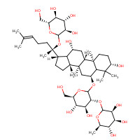 Ginsenoside Re (CAS: 52286-59-6) - Chemical Structure and Molecular Formula 