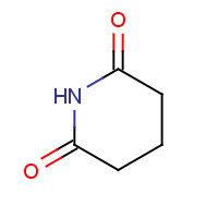 Glutarimide (CAS: 1121-89-7) - Chemical Structure and Molecular Formula 