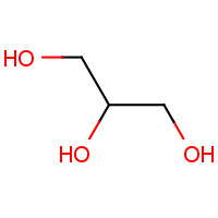 Glycerol (CAS: 56-81-5) - Chemical Structure and Molecular Formula 