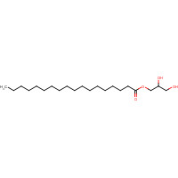 Monostearin (CAS: 123-94-4) - Chemical Structure and Molecular Formula 