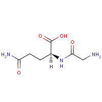 Glycyl-L-glutamine monohydrate (CAS: 13115-71-4) - Chemical Structure and Molecular Formula 