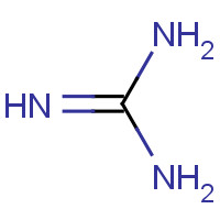 guanidine (CAS: 113-00-8) - Chemical Structure and Molecular Formula 
