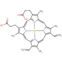 Hemin (CAS: 16009-13-5) - Chemical Structure and Molecular Formula 