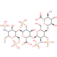 Heparin sodium (CAS: 9041-08-1) - Chemical Structure and Molecular Formula 