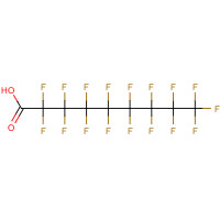 PERFLUORONONANOIC ACID (CAS: 375-95-1) - Chemical Structure and Molecular Formula 
