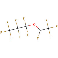 HEPTAFLUOROPROPYL 1,2,2,2-TETRAFLUOROETHYL ETHER (CAS: 3330-15-2) - Chemical Structure and Molecular Formula 