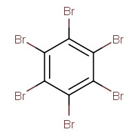 HEXABROMOBENZENE (CAS: 87-82-1) - Chemical Structure and Molecular Formula 