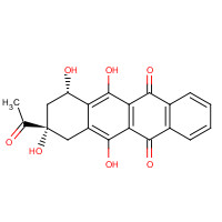 (7S,9S)9-ACETYL-7,8,9,10-TETRAHYDRO-6,7,9,11-TETRAHYDROXY-5,12-NAPHTACENEDIONE (CAS: 60660-75-5) - Chemical Structure and Molecular Formula 