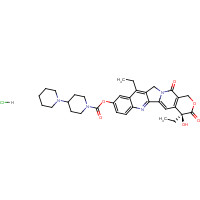Irinotecan hydrochloride (CAS: 100286-90-6) - Chemical Structure and Molecular Formula 