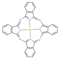 Iron phthalocyanine (CAS: 132-16-1) - Chemical Structure and Molecular Formula 