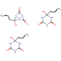 1,3,5-Tri-2-propenyl-1,3,5-triazine-2,4,6(1H,3H,5H)-trione (CAS: 1025-15-6) - Chemical Structure and Molecular Formula 