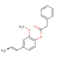ISOEUGENYL PHENYLACETATE (CAS: 120-24-1) - Chemical Structure and Molecular Formula 