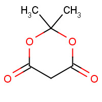 2,2-Dimethyl-1,3-dioxane-4,6-dione (CAS: 2033-24-1) - Chemical Structure and Molecular Formula 