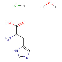 L-Histidine hydrochloride monohydrate (CAS: 5934-29-2) - Chemical Structure and Molecular Formula 