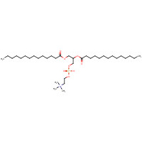 1,2-DIMYRISTOYL-SN-GLYCERO-3-PHOSPHOCHOLINE (CAS: 18194-24-6) - Chemical Structure and Molecular Formula 