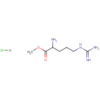 Methyl L-argininate dihydrochloride (CAS: 26340-89-6) - Chemical Structure and Molecular Formula 