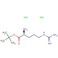 L-ARGININE T-BUTYL ESTER DIHYDROCHLORIDE (CAS: 87459-72-1) - Chemical Structure and Molecular Formula 