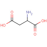 L-Aspartic acid (CAS: 56-84-8) - Chemical Structure and Molecular Formula 
