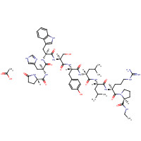Leuprorelin acetate (CAS: 74381-53-6) - Chemical Structure and Molecular Formula 