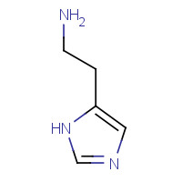 Histamine (CAS: 51-45-6) - Chemical Structure and Molecular Formula 