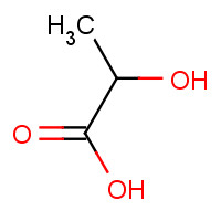 L(+)-Lactic acid (CAS: 79-33-4) - Chemical Structure and Molecular Formula 