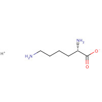 L-Lysine (CAS: 56-87-1) - Chemical Structure and Molecular Formula 