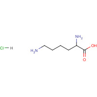 L-Lysine hydrochloride (CAS: 657-27-2) - Chemical Structure and Molecular Formula 