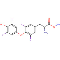 Levothyroxine sodium (CAS: 55-03-8) - Chemical Structure and Molecular Formula 