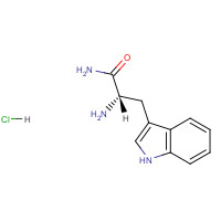 H-TRP-NH2 HCL (CAS: 5022-65-1) - Chemical Structure and Molecular Formula 