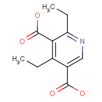 2,4-DIETHYLPYRIDINE DICARBOXYLATE (CAS: 41438-38-4) - Chemical Structure and Molecular Formula 