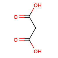 Malonic acid (CAS: 141-82-2) - Chemical Structure and Molecular Formula 