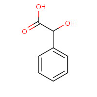 DL-Mandelic acid (CAS: 90-64-2) - Chemical Structure and Molecular Formula 