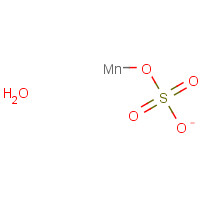 Manganese(II) sulfate hydrate (CAS: 10034-96-5) - Chemical Structure and Molecular Formula 