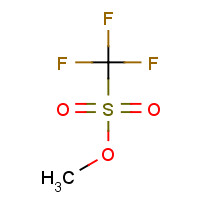 Methyl trifluoromethanesulfonate (CAS: 333-27-7) - Chemical Structure and Molecular Formula 