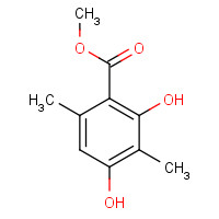 METHYL 2,4-DIHYDROXY-3,6-DIMETHYLBENZOATE (CAS: 4707-47-5) - Chemical Structure and Molecular Formula 