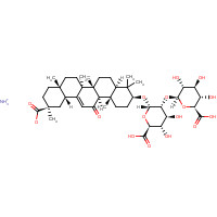 Glycyrrhizic acid ammonium salt (CAS: 53956-04-0) - Chemical Structure and Molecular Formula 